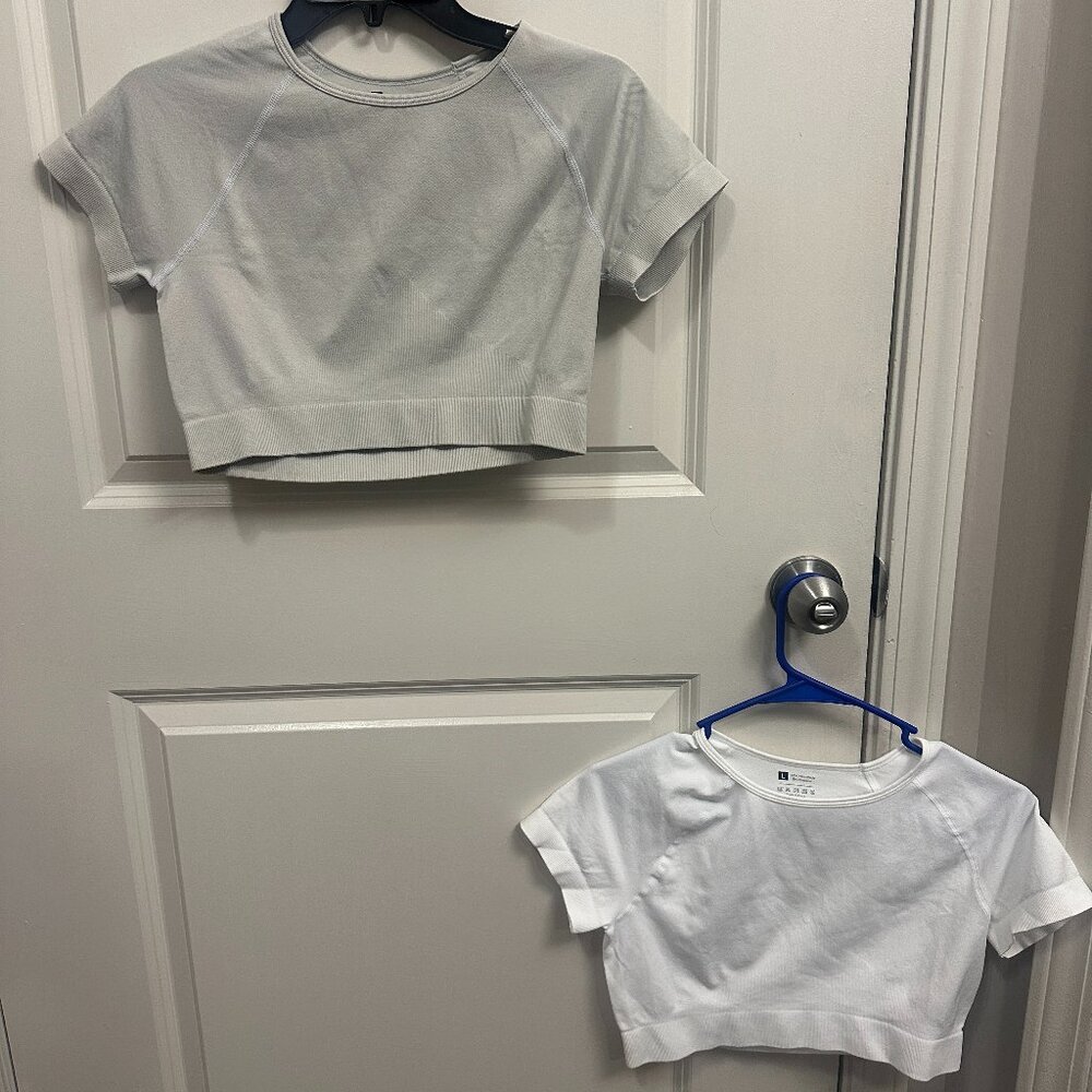 Two workout crop tops